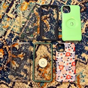 iPhone 11 Pro Max cases. Set of all
